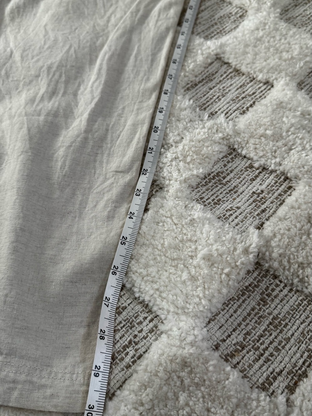H&M Blend Linen Cotton Pull On Pants Oatmeal Beige Drawstring Women’s Medium - Picture 5 of 5